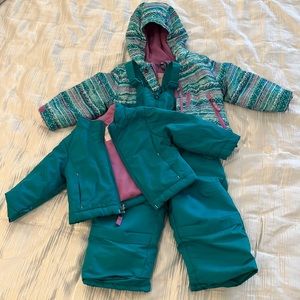 Cat & Jack 3-piece Snow bib and Jacket